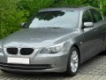 2007 BMW Серия 5 (E60, Facelift 2007) - Технически характеристики, Разход на гориво, Размери
