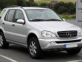 2002 Mercedes-Benz Classe M (W163, facelift 2001) - Fiche technique, Consommation de carburant, Dimensions