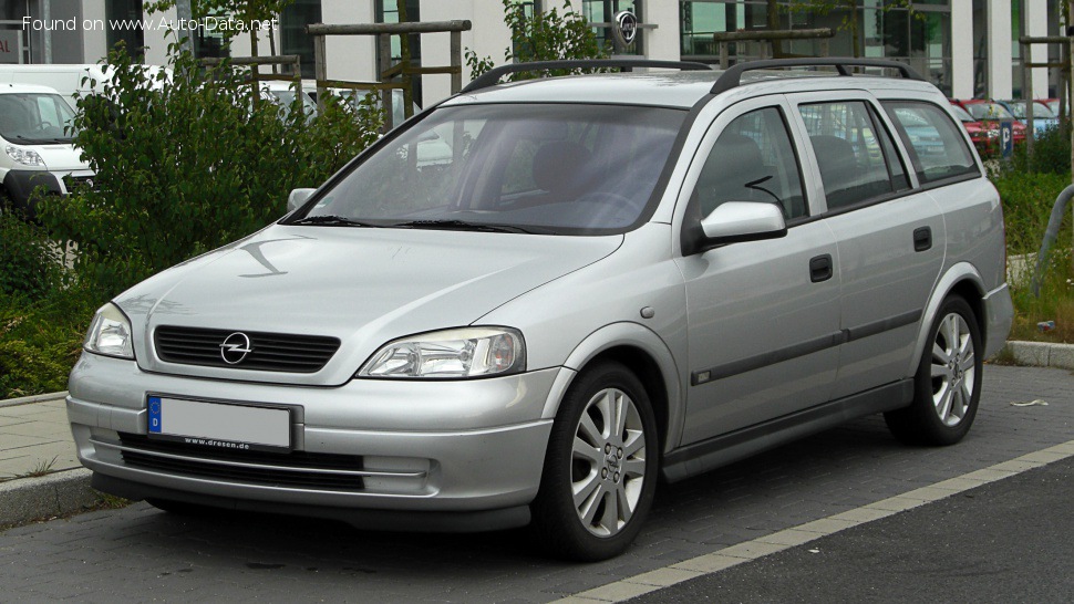 2000 Opel Astra G Caravan 1.2 16V (75 Hp)  Technical specs, data, fuel  consumption, Dimensions