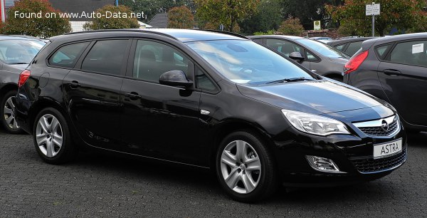 10 Opel Astra J Sports Tourer 1 6 Turbo 180 Hp Automatic Technical Specs Data Fuel Consumption Dimensions