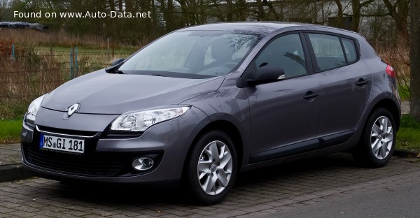 Uitputting bunker Geheugen 2012 Renault Megane III (Phase II, 2012) 1.5 dCi (110 Hp) EDC | Technical  specs, data, fuel consumption, Dimensions