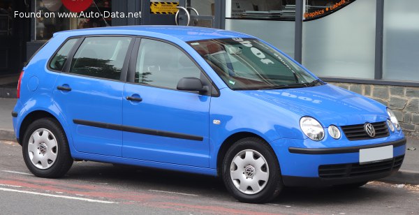 2001 Volkswagen Polo IV (9N) 1.2 i (54 Hp) | Technical specs, data, fuel  consumption, Dimensions